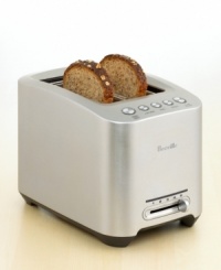 Any way you slice it, breakfast will be better with Breville's intelligent toaster. Experience the amazing automatic features, including smart one-touch auto lowering and an innovative lift and look feature that automatically lifts bread so you can check toasting progress mid-cycle. One-year warranty. Model BTA820XL. Any way you slice it, breakfast will be better with Breville's intelligent toaster. Experience the amazing automatic features, including smart one-touch auto lowering and an innovative lift and look feature that automatically lifts bread so you can check toasting progress mid-cycle. One-year warranty. Model BTA820XL.