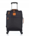 Gone for a spin. Once you experience the easy glide mobility of 360º spinners, you'll never give this chic bag a break. Following your every move, the full-featured upright is built extremely lightweight with two exterior pockets and two interior pockets. 2-year warranty.