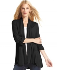 Relaxed and swingy, INC's casual cardigan pairs well with tanks and tees for a pulled-together look that's effortlessly chic. Relaxed and swingy, INC's casual cardigan pairs well with tanks and tees for a pulled-together look that's effortlessly chic.