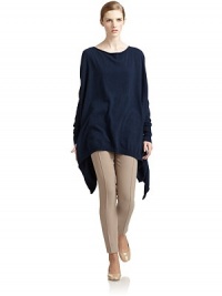 THE LOOKRibbed knit trimDraping at hemOptional neck bandTHE FITAbout 34 from shoulder to hemTHE MATERIAL65% wool/15% polyamide/10% cashmere/10% silkCARE & ORIGINMachine washMade in ItalyModel shown is 5'10 (177cm) wearing US size Small. THE LOOKRibbed knit trimDraping at hemOptional neck bandTHE FITAbout 34 from shoulder to hemTHE MATERIAL65% wool/15% polyamide/10% cashmere/10% silkCARE & ORIGINMachine washMade in ItalyModel shown is 5'10 (177cm) wearing US size Small.