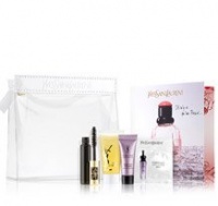 Yves Saint Laurent Beauty Set Come with a Mini Volume Effet Faux Cils Noir Radical Mascara and Deluxe Samples of Paris Premières Roses, Top Secrets Natural Action Exfoliator (0.5 Oz.), Forever Youth Liberator Eye Cream (0.1 Oz.) and Forever Youth Liberat