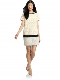 THE LOOKAllover embroidered floral laceColorblock trimTweed hemBack exposed zip closureVented back hemTHE FITAbout 32 from shoulder to hemTHE MATERIAL70% cotton/30% nylonSecond fabric: 83% cotton/17% polyesterFully linedCARE & ORIGINDry cleanImportedModel shown is 5'11 (180cm) wearing US size Small. THE LOOKAllover embroidered floral laceColorblock trimTweed hemBack exposed zip closureVented back hemTHE FITAbout 32 from shoulder to hemTHE MATERIAL70% cotton/30% nylonSecond fabric: 83% cotton/17% polyesterFully linedCARE & ORIGINDry cleanImportedModel shown is 5'11 (180cm) wearing US size Small.