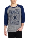 Hurley Men's Against Premium Raglan Long Sleeve