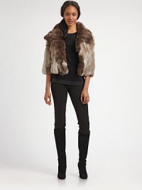 Destined to turn heads, a cropped rabbit-fur jacket with a kaleidoscope of neutral hues.Oversized collarThree-quarter sleevesHook-and-eye closureAbout 19 from shoulder to hemFully linedDyed rabbit furDry clean by fur specialistImportedFur origin: China Model shown is 5'10 (177cm) wearing US size Small/Medium. Destined to turn heads, a cropped rabbit-fur jacket with a kaleidoscope of neutral hues.Oversized collarThree-quarter sleevesHook-and-eye closureAbout 19 from shoulder to hemFully linedDyed rabbit furDry clean by fur specialistImportedFur origin: China Model shown is 5'10 (177cm) wearing US size Small/Medium.