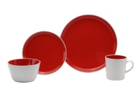 Oneida Color Burst Very Cherry 16-Piece Dinnerware Set, Service for 4 Oneida Color Burst Very Cherry 16-Piece Dinnerware Set, Service for 4