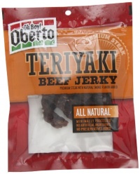 Oh Boy! Oberto Natural Style Beef Jerky, Teriyaki, 3.25-Ounce package (Pack of 4) Oh Boy! Oberto Natural Style Beef Jerky, Teriyaki, 3.25-Ounce package (Pack of 4)