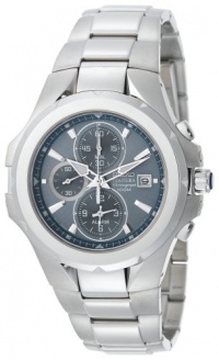 Seiko Men's SNAD51 Coutura Alarm Chronograph Silver-Tone Light Blue Dial Watch Seiko Men's SNAD51 Coutura Alarm Chronograph Silver-Tone Light Blue Dial Watch