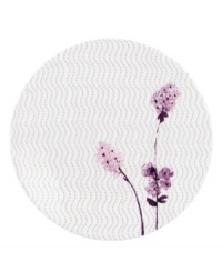 Blur the line between garden style and modern design with these Watercolors Amethyst dinner plates from Lenox Simply Fine. Purple blossoms flourish against a playful dot pattern while the white coupe shape couples the sleek look and unparalleled durability of bone china. (Clearance) Blur the line between garden style and modern design with these Watercolors Amethyst dinner plates from Lenox Simply Fine. Purple blossoms flourish against a playful dot pattern while the white coupe shape couples the sleek look and unparalleled durability of bone china. (Clearance)