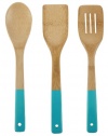 Core Bamboo 2967 3-Piece Colored Utensil Set, Teal
