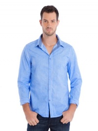GUESS Laguna Long-Sleeve Pigment Tumbled Shirt GUESS Laguna Long-Sleeve Pigment Tumbled Shirt