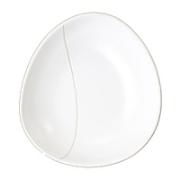 Simple, organic shapes are the foundation of this dinnerware and serveware collection. Stoneware. Available in Chalk and Pewter colors. Simple, organic shapes are the foundation of this dinnerware and serveware collection. Stoneware. Available in Chalk and Pewter colors.