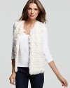 Embrace winter white with this Joie fur vest. Pair it with black skinny jeans for an effortlessly cool contrast.