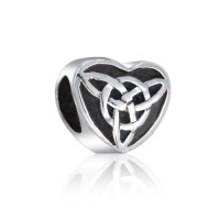 Bling Jewelry 925 Sterling Celtic Knot Triquetra Heart Charm Pandora Compatible Bling Jewelry 925 Sterling Celtic Knot Triquetra Heart Charm Pandora Compatible