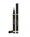 Dramatize your look with a shocking and unique new style. Effortless and precise, Effet Faux Cils Felt-Tip Eyeliner draws a precise black line with ultimate intensity. Its calligraphy-like tip and water-based formula glides on smoothly for easy application and the carbon black pigment ensures you get the blackest black color! 12-hour wear. No flaking. Water-resistant.