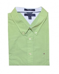 Tommy Hilfiger Men City Poplin Slim Fit Short Sleeve Shirt