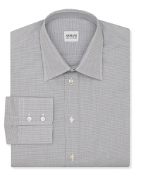 Armani Collezioni Mini-Check Dress Shirt - Contemporary Fit Armani Collezioni Mini-Check Dress Shirt - Contemporary Fit
