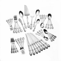 International Silver Joan of Arc Dinner Size 46-Piece Flatware Set, Service for 8 International Silver Joan of Arc Dinner Size 46-Piece Flatware Set, Service for 8