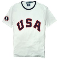 Polo Ralph Lauren Men's Custom Fit USA Olympic Team Ringer T-Shirt Polo Ralph Lauren Men's Custom Fit USA Olympic Team Ringer T-Shirt