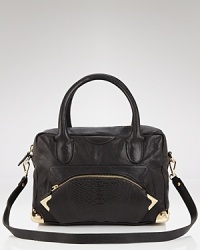 Be & D serves up a sweetly styled satchel. Crafted from luxurious leather with a versatile carry-over-the-shoulder shape, it's an instant look-definer. Be & D serves up a sweetly styled satchel. Crafted from luxurious leather with a versatile carry-over-the-shoulder shape, it's an instant look-definer.