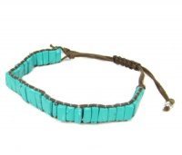 Zad Turquoise Beaded Wrap Bracelet Beads Pull Cord Zad Turquoise Beaded Wrap Bracelet Beads Pull Cord