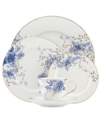Like a traditional Toile pattern, the elegant blooms that grace the Lenox Garden Grove place setting render any setting timeless. Gold leaf accents and luxurious banding contrast classic bone china with of-the-moment style. Like a traditional Toile pattern, the elegant blooms that grace the Lenox Garden Grove place setting render any setting timeless. Gold leaf accents and luxurious banding contrast classic bone china with of-the-moment style.