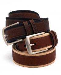 Add a little bit of texture and style to your look with this timelessly refined belt. Add a little bit of texture and style to your look with this timelessly refined belt.
