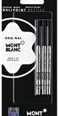 Montblanc Black Broad Ballpoint Refills 3 Per Pack Montblanc Black Broad Ballpoint Refills 3 Per Pack