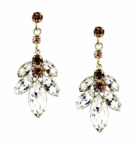 Charter Club Earrings, Gold-Tone Amber and Clear Marquis Crystal Fan Hypo-Allergenic Dangle Earrings Charter Club Earrings, Gold-Tone Amber and Clear Marquis Crystal Fan Hypo-Allergenic Dangle Earrings