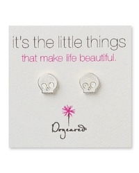 When it just takes a little something, these love-struck Dogeared skull earrings are an edgy-cute statement. When it just takes a little something, these love-struck Dogeared skull earrings are an edgy-cute statement.