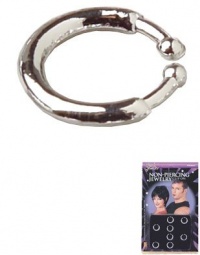 Fake Silver Clip-on Costume Earring Lip Ring Body Hoop Fake Silver Clip-on Costume Earring Lip Ring Body Hoop