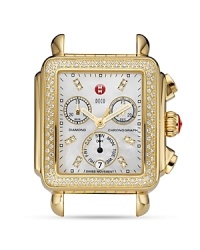 Dress your wrist to impress with for Michele's Deco style watch. The sparkling piece touts Mother of Pearl, sapphire crystals and diamond stations for a statement that shines on. Dress your wrist to impress with for Michele's Deco style watch. The sparkling piece touts Mother of Pearl, sapphire crystals and diamond stations for a statement that shines on.