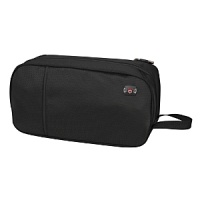 Zippered case ideal for storing full-size toiletries. Three separate storage areas for organization. Back pocket features mesh airflow panel. Haul loop for easy carrying. Zippered case ideal for storing full-size toiletries. Three separate storage areas for organization. Back pocket features mesh airflow panel. Haul loop for easy carrying.