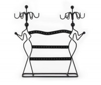 Two Lady Jewelry Earring Holder and Necklace Stand Two Lady Jewelry Earring Holder and Necklace Stand