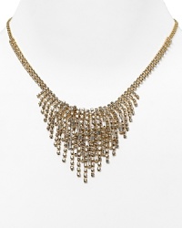 Edgy-glam: There's no such thing as 'nothing to wear' with this fringed crystal bib necklace, which truly transforms any and every look. From Cara Accessories. Edgy-glam: There's no such thing as 'nothing to wear' with this fringed crystal bib necklace, which truly transforms any and every look. From Cara Accessories.