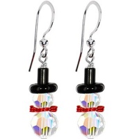Handcrafted Snowman Earrings MADE WITH SWAROVSKI ELEMENTS