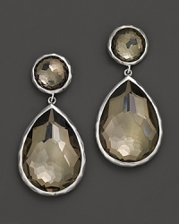 Sterling silver frames faceted pyrite doublets on these timeless earrings from Ippolita. Sterling silver frames faceted pyrite doublets on these timeless earrings from Ippolita.