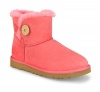 UGG Australia Womens Mini Bailey Button Boot Flamingo Pink Size 9