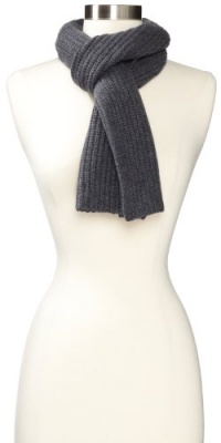 Amicale Men's Cashmere Knit Scarf, Heather Grey, One Size Amicale Men's Cashmere Knit Scarf, Heather Grey, One Size