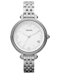 Make your older ensembles new again with this classic Heather collection watch, by Fossil. Make your older ensembles new again with this classic Heather collection watch, by Fossil.