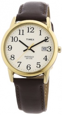 Timex Men's T2N369 Easy Reader Brown Leather Strap Watch Timex Men's T2N369 Easy Reader Brown Leather Strap Watch