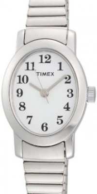 Timex Women's T2M569 Cavatina Silver-Tone Case Expansion Band White Dial Watch Timex Women's T2M569 Cavatina Silver-Tone Case Expansion Band White Dial Watch