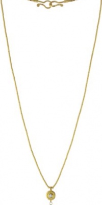 GURHAN Droplet White Diamond High Karat Gold Tube Pendant Necklace, 16 GURHAN Droplet White Diamond High Karat Gold Tube Pendant Necklace, 16
