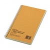National Brand Brown Board Cover Notebook, Narrow, 1-Subject, Green Paper, 7.75 x 5 Inches, 80 Sheets (33002)