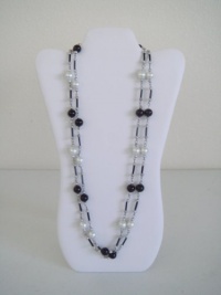 NEW White Leather Necklace Jewelry Display Easel 14 H NEW White Leather Necklace Jewelry Display Easel 14 H