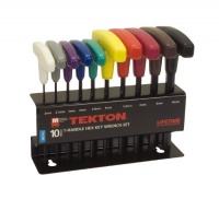 TEKTON 2547 T-Handle Hex Key Wrench Set, Metric, 10-Piece TEKTON 2547 T-Handle Hex Key Wrench Set, Metric, 10-Piece