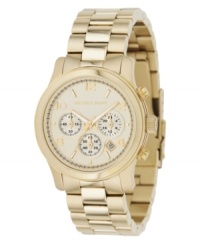 Warm, wonderful colors light up this Michael Kors timepiece.