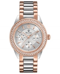 A sleek dress watch with sporty appeal from Bulova. A sleek dress watch with sporty appeal from Bulova.