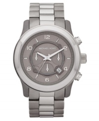 Built tough with titanium, this XL Runway watch from Michael Kors outlasts trends with its fashionable design. Built tough with titanium, this XL Runway watch from Michael Kors outlasts trends with its fashionable design.