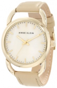 Anne Klein Women's 10/9926CMTN Gold-Tone Tan Leather Strap Watch Anne Klein Women's 10/9926CMTN Gold-Tone Tan Leather Strap Watch