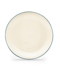 Make everyday meals a little more fun with Colorwave dinnerware from Noritake. Mix and match these coupe dinner plates in turquoise and white with square and rim pieces for a tabletop that's endlessly stylish. Make everyday meals a little more fun with Colorwave dinnerware from Noritake. Mix and match these coupe dinner plates in turquoise and white with square and rim pieces for a tabletop that's endlessly stylish.